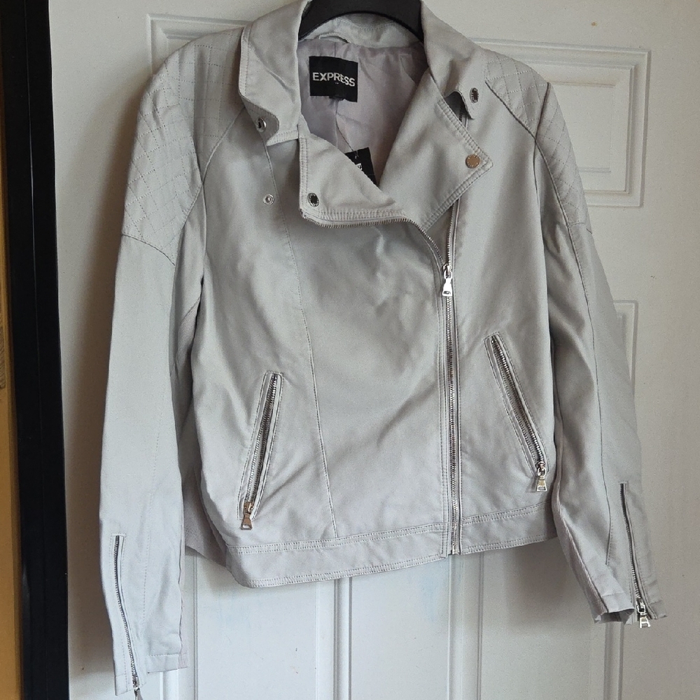 Express Leather Women's Gray Jacket
